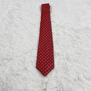 Club Room from Charter Club Red Geometric Pattern Men’s Tie - Classic